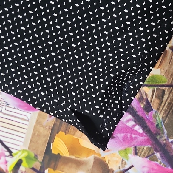 J. Jill Chic Black Patterned Crop Pants Small Petite - Picture 4 of 5